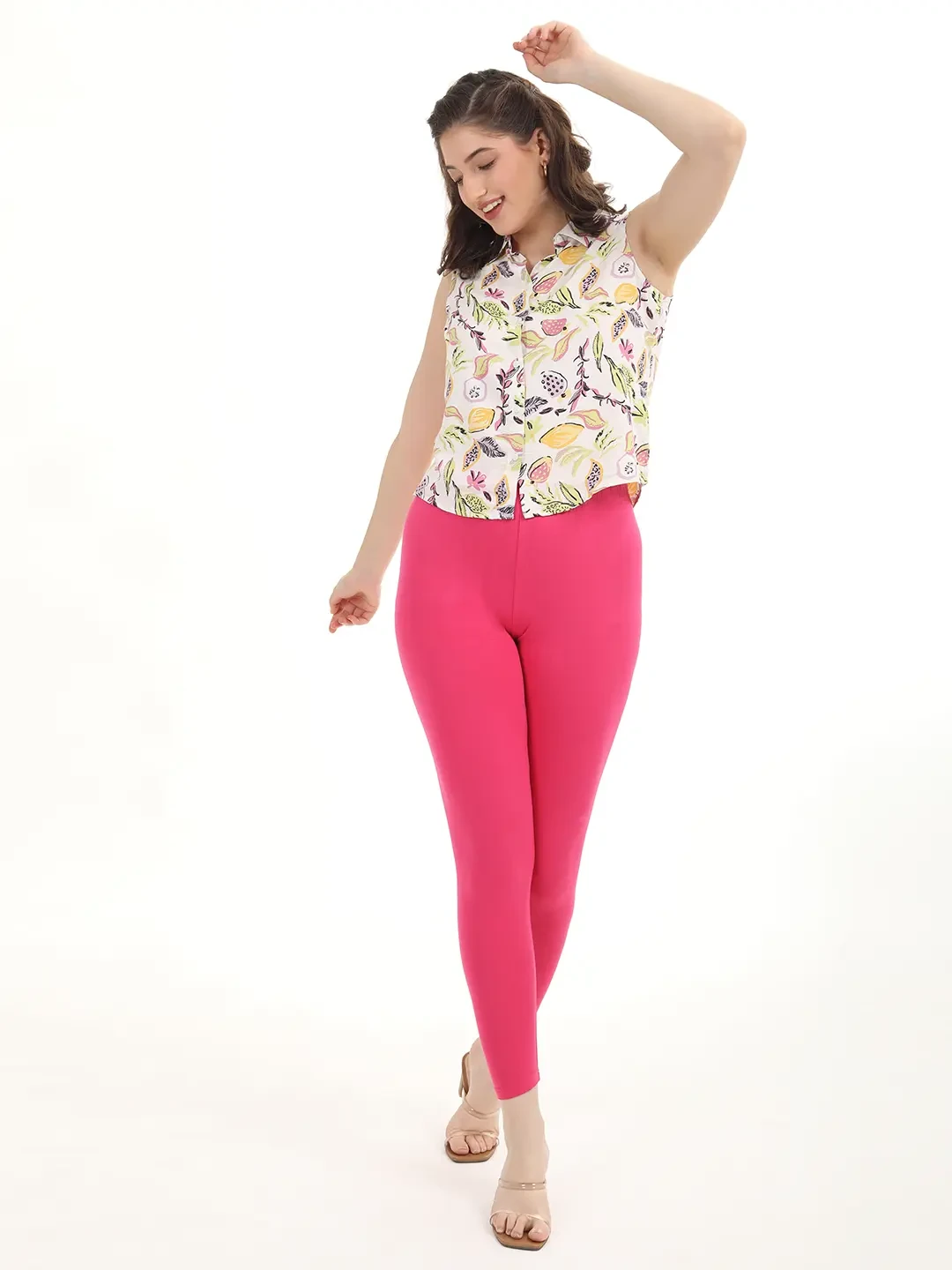 Rani Pink - Ankle Leggings