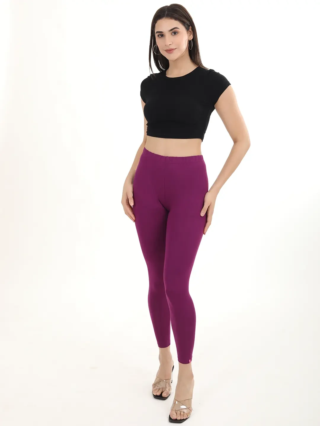 Plum - Ankle Leggings