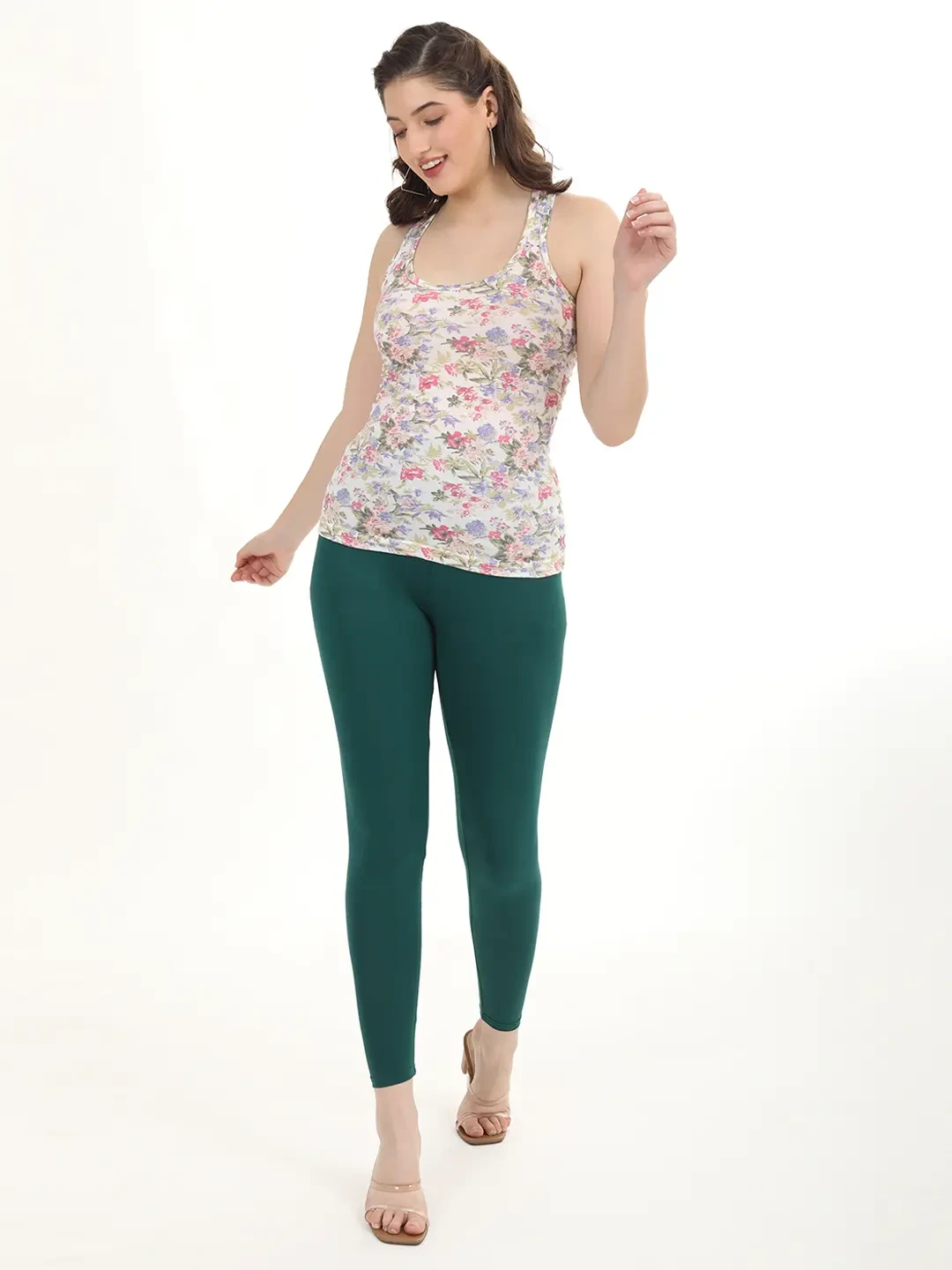 Bottle Green - Ankle Leggings