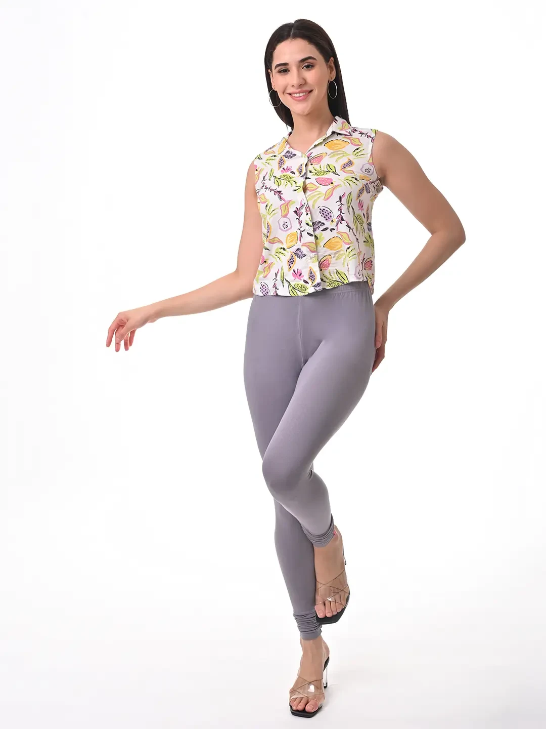 Grey - Chudithar Leggings