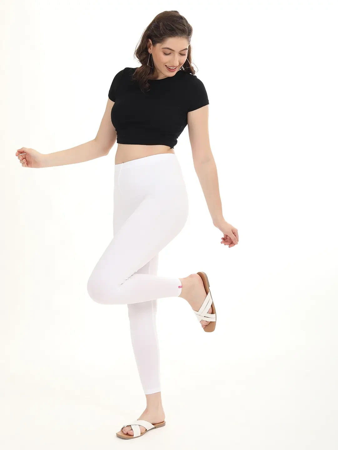 White - Ankle Leggings