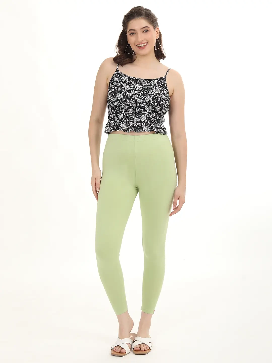 Tea Green - Ankle Leggings