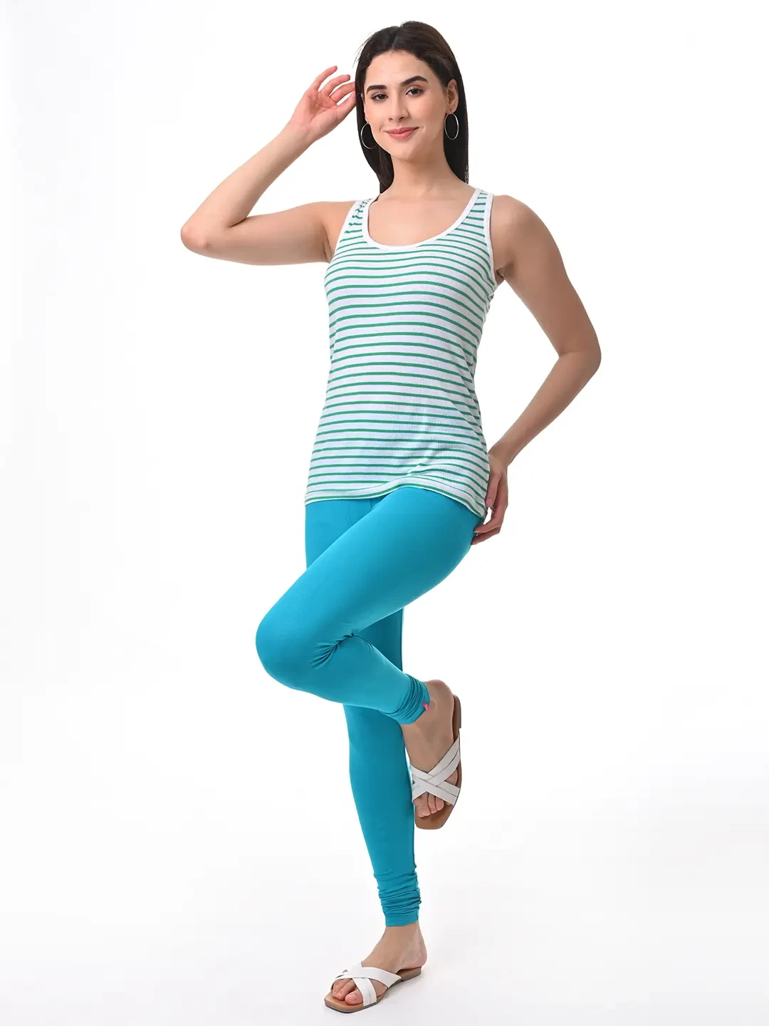 Turquoise - Chudithar Leggings