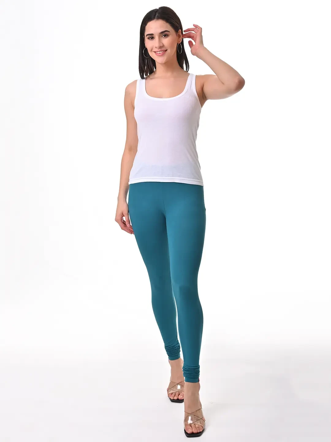 Peacock Green - Chudithar Leggings