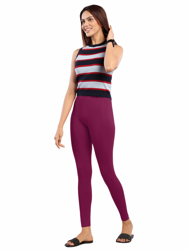 L.T Purple- Ankle Leggings