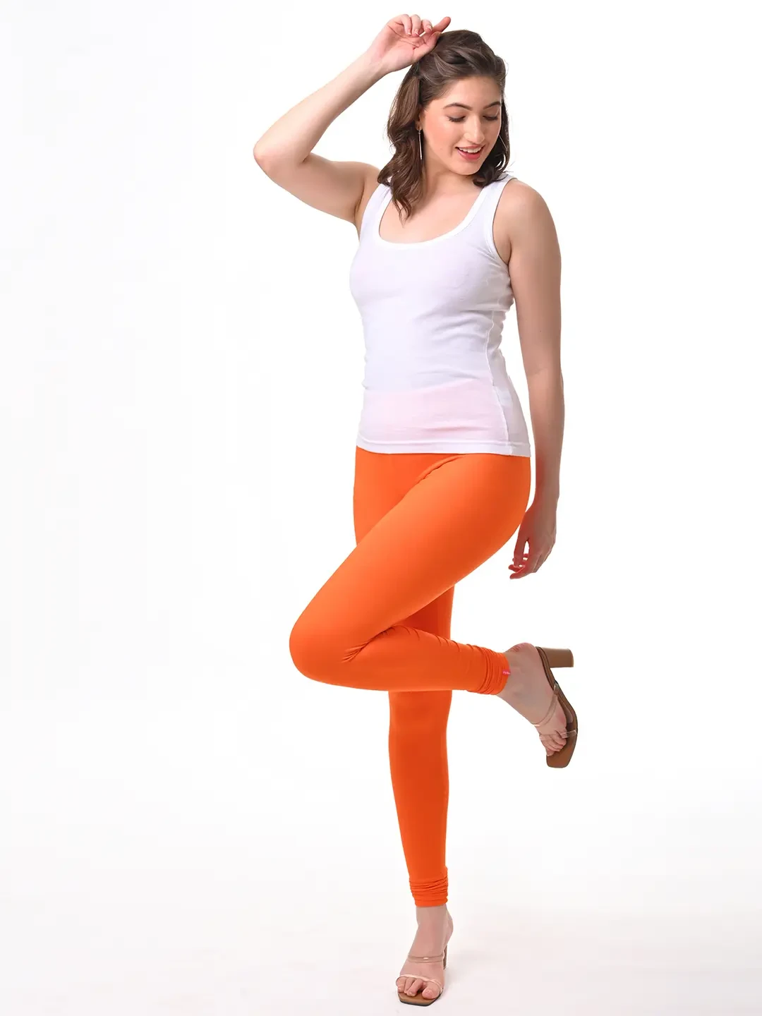 Orange - Chudithar Leggings