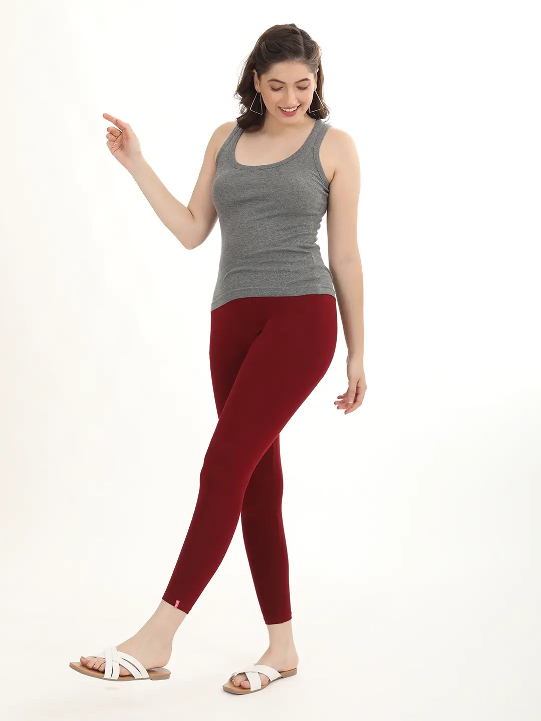 French Wine - Ankle Leggings