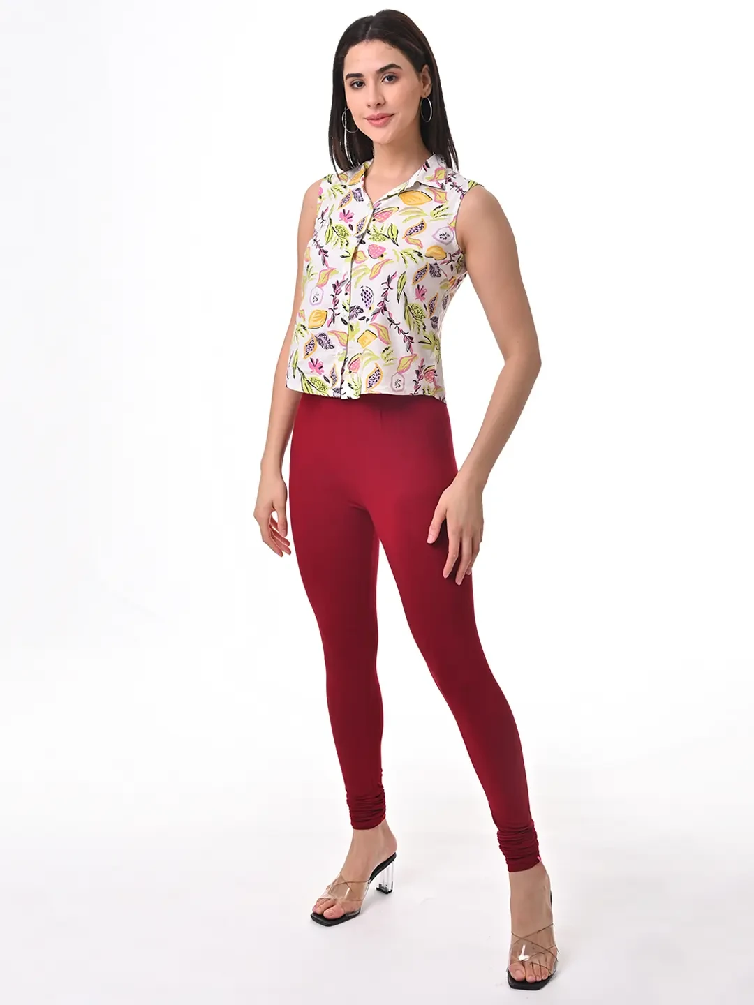 French Wine - Chudithar Leggings