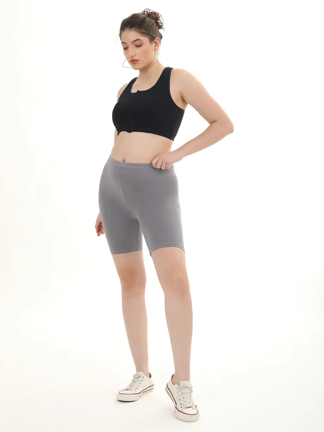 Light Grey - Yoga Shorts