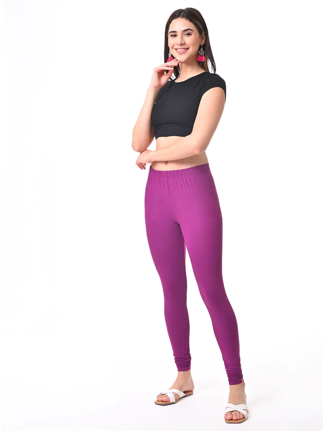 Plum - Chudithar Leggings