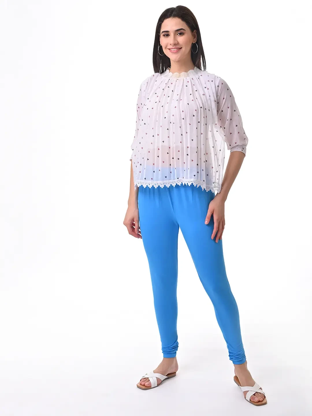 Peacock Blue - Chudithar Leggings